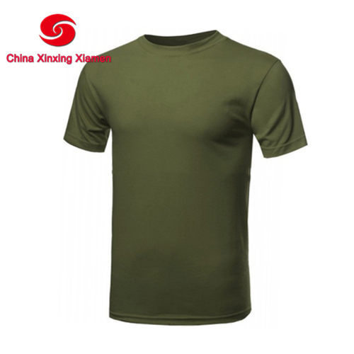 Army Green Cotton short sleeves T Shirt