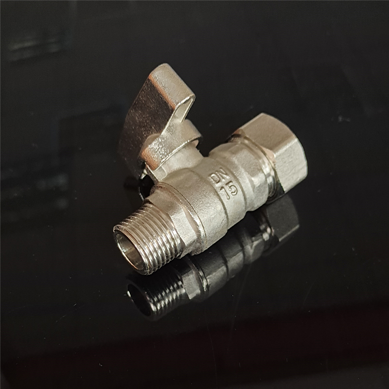 Brass Valve Male Nickel Plated