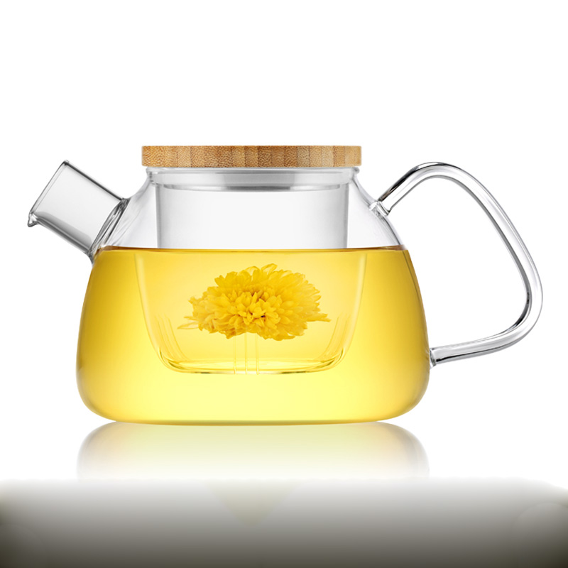 Borosilicate glass teapot