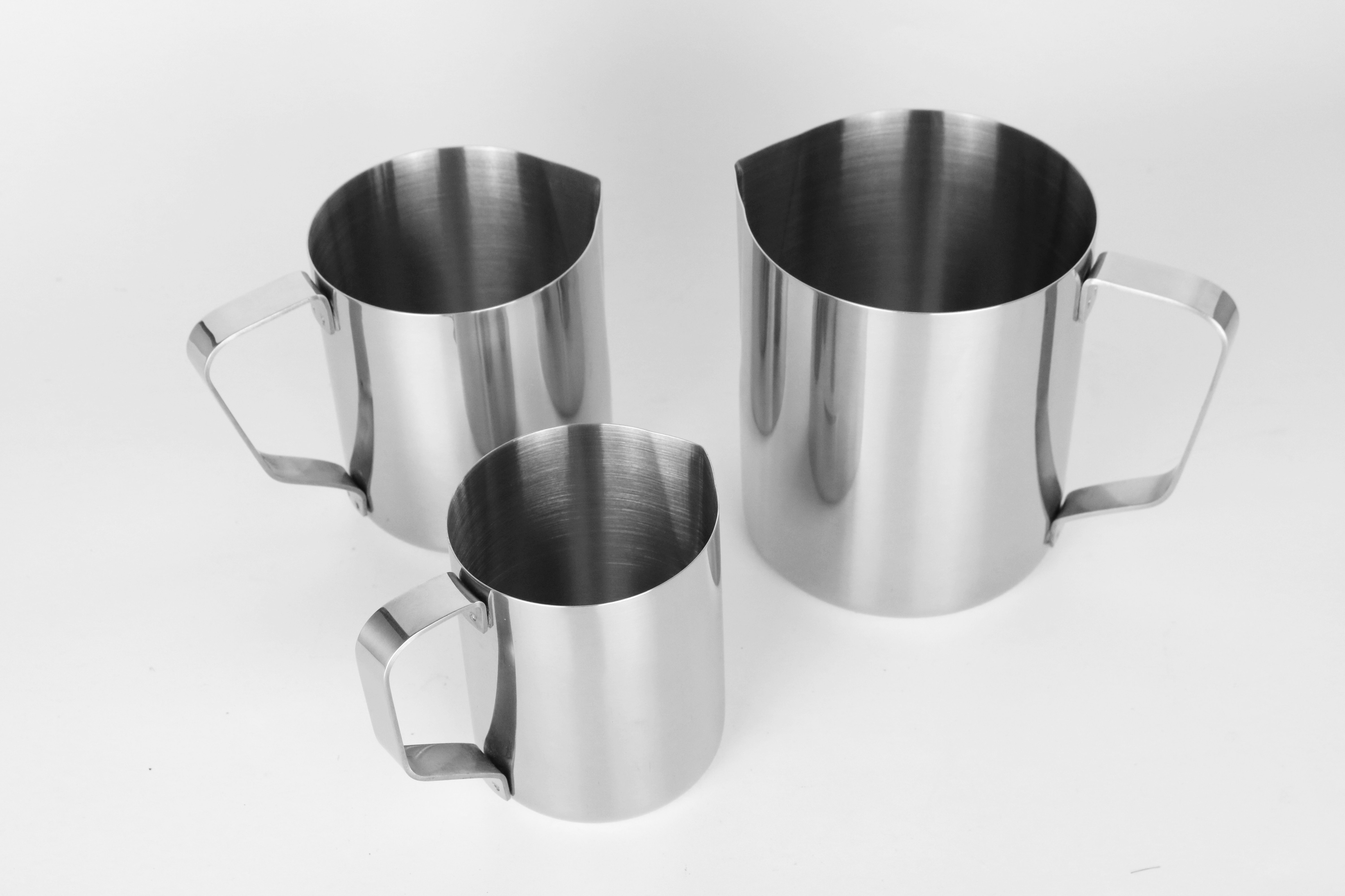 Stainless steel milk jug