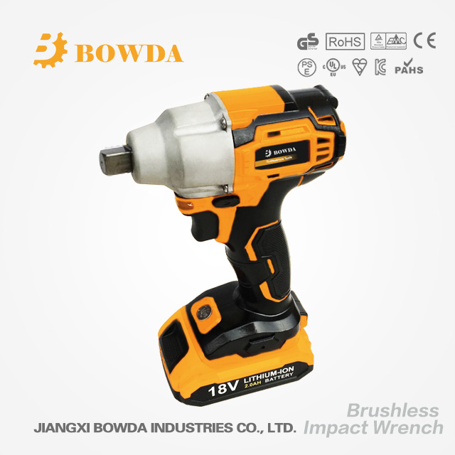 18V Mini Electric Impact Wrench Cordless 1/2" Brushless Impact Wrench