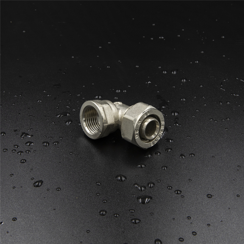 Brass Screw Fitting Female Elbow Nickel Plated
