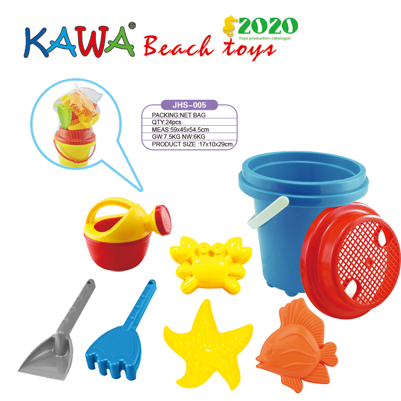 Plastic bucket toy sets