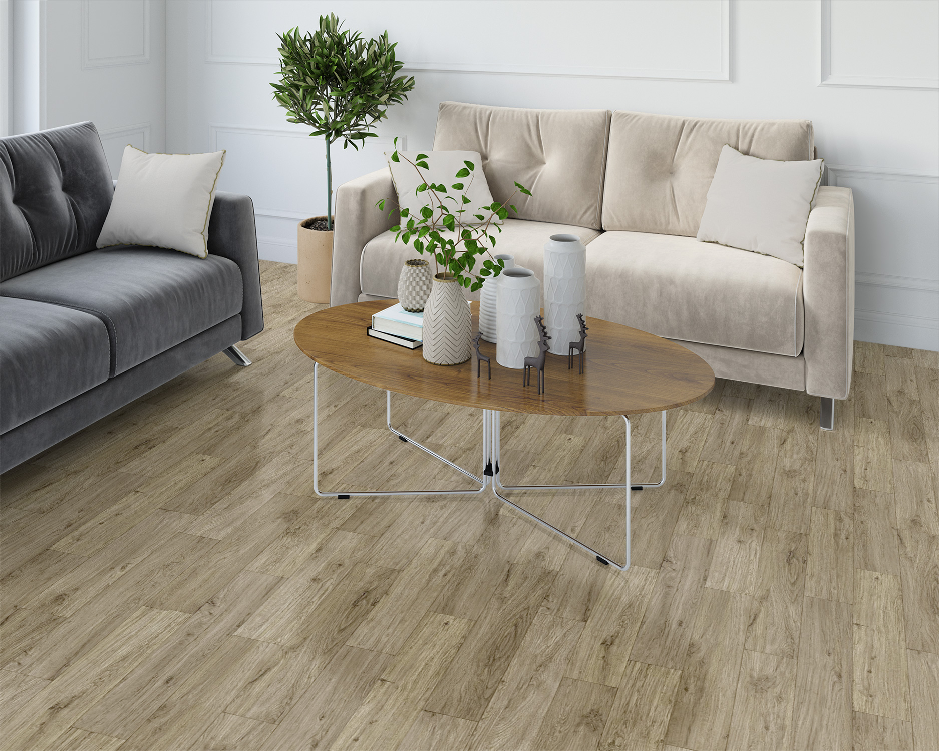 vinyl flooring （wood grain）