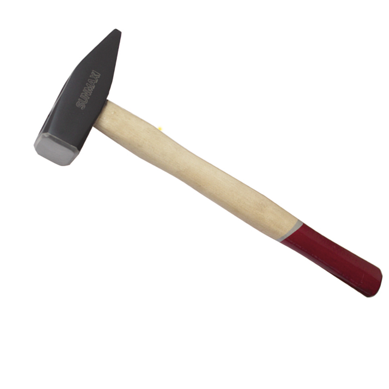Forged German type machinist hammer with wood handle
