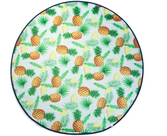 Folded sand free beach mat
