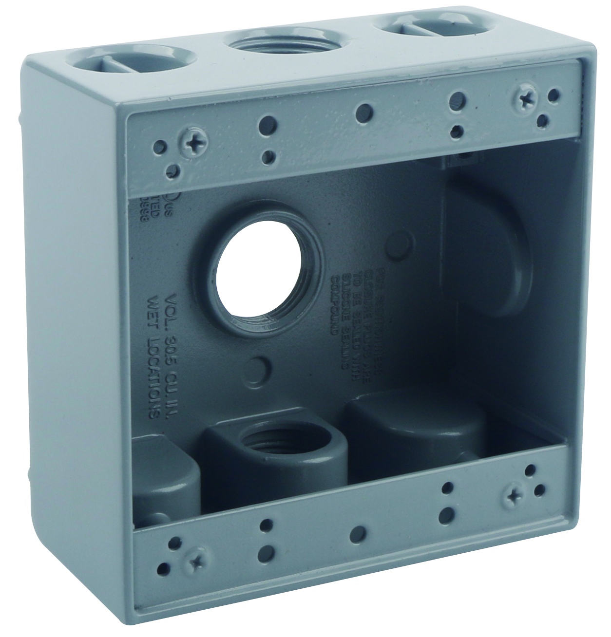 WEATHERPROOF BOXES-Double Gang 3holes