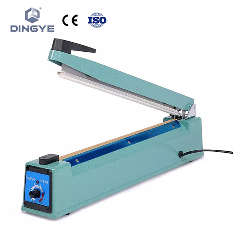 Hand impulse sealer with iron body