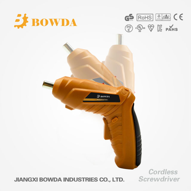 3.6V/4.8V Cordless driver electric screwdriver foldable