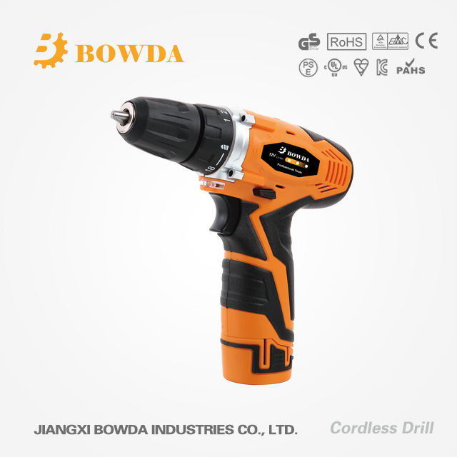 12-Volt MAX Lithium-Ion 2 Speed 1.5-10MM Drill Cordless China JB-CD12-1