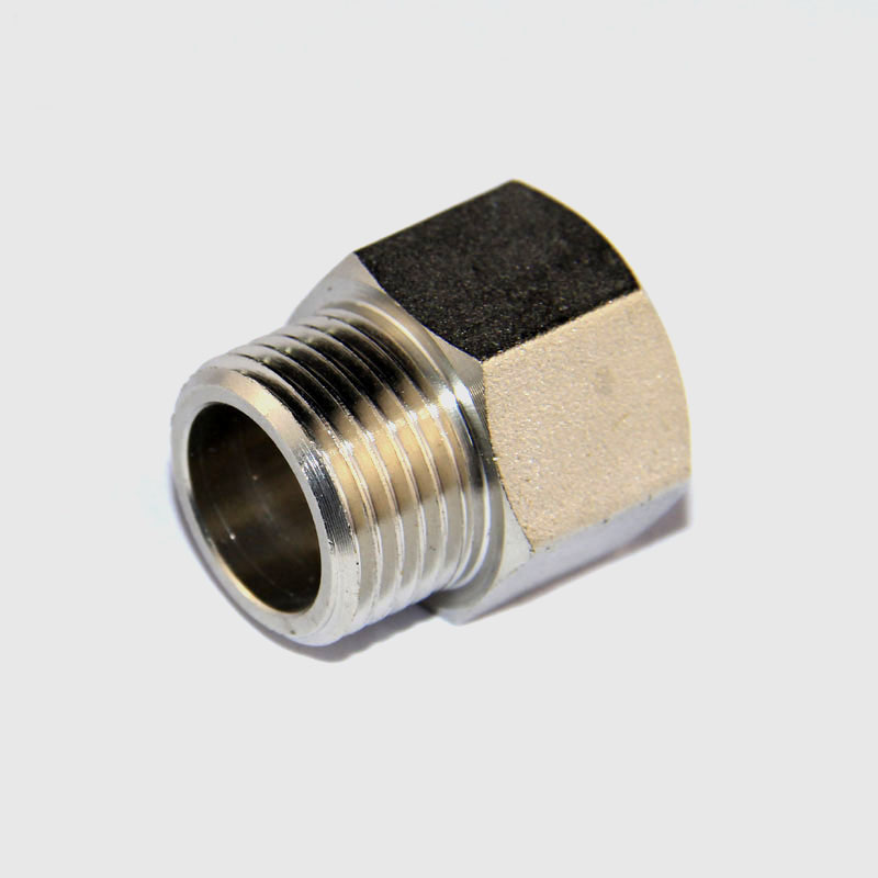 Brass Screw Fitting Nipple Female Male Straight NIickel Plated