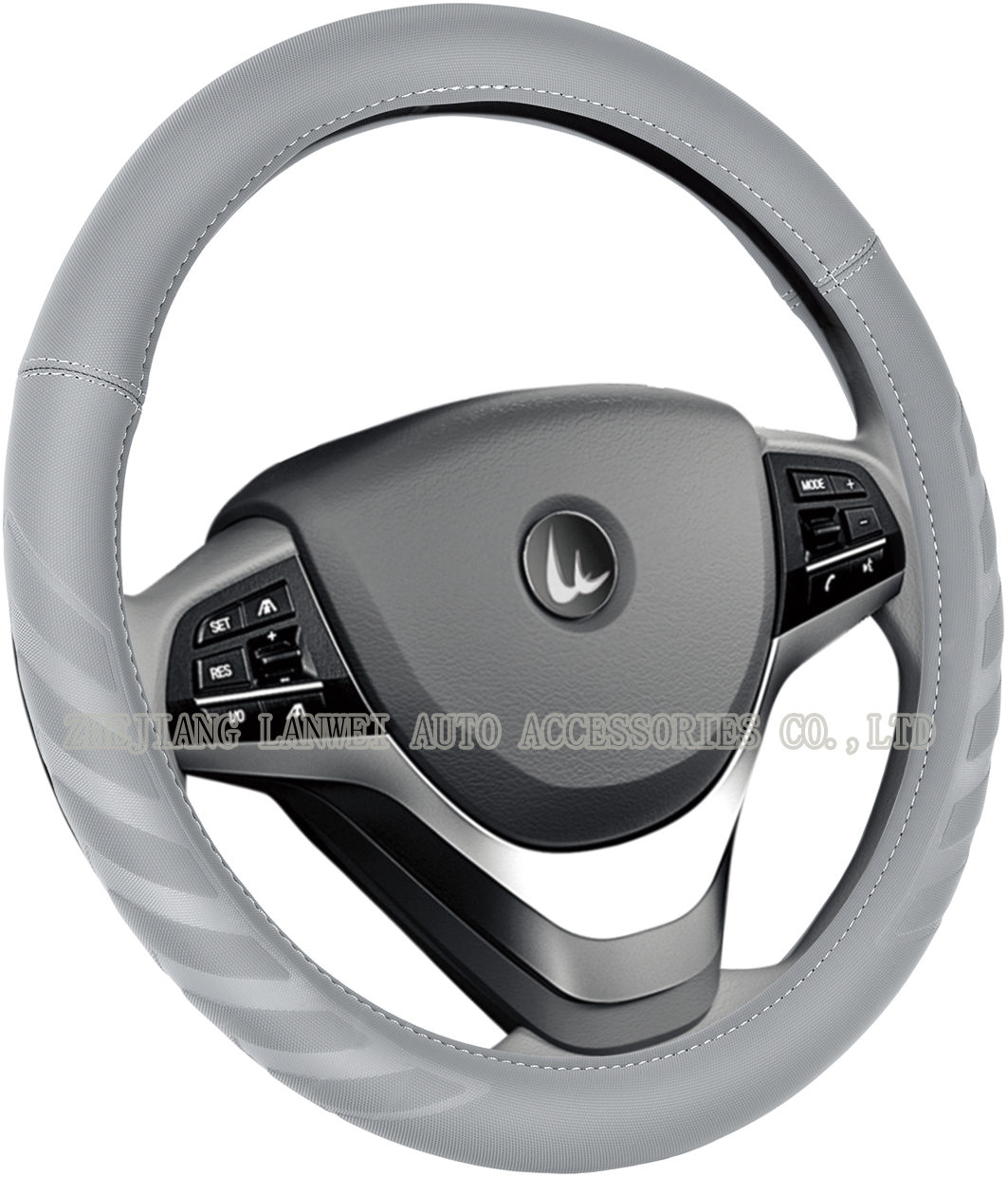 Pressing design of car steering wheel cover