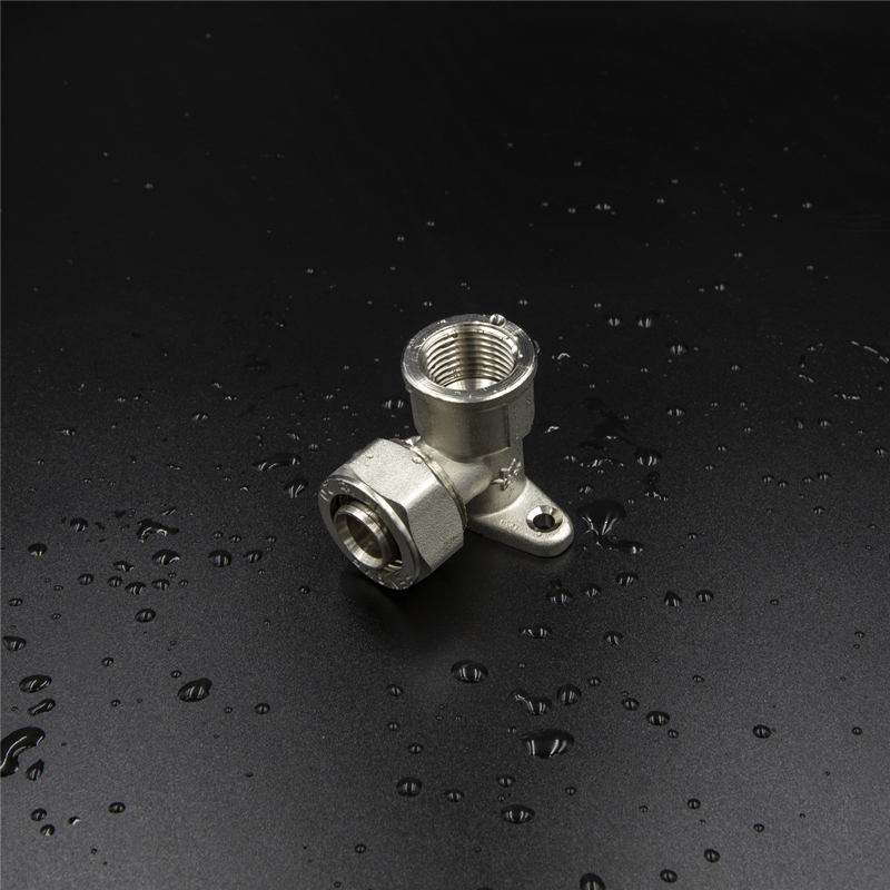 Brass Screw Fitting Female Elbow With Seat Wall Plated Elbow Nickel Plated