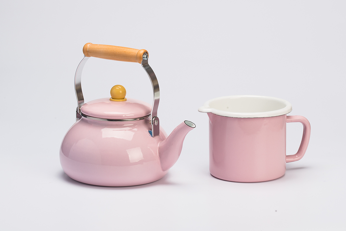Small Size Fat Teapot Wholesale Enamel Teapot Enamel Kettle