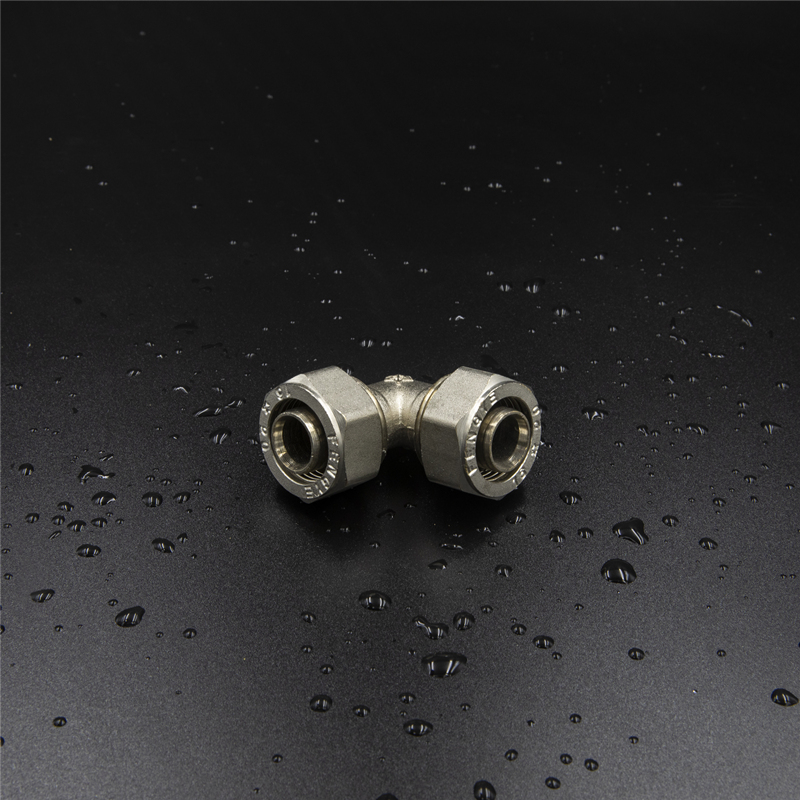 Brass Screw Fitting Equal Elbow Nickel Plated