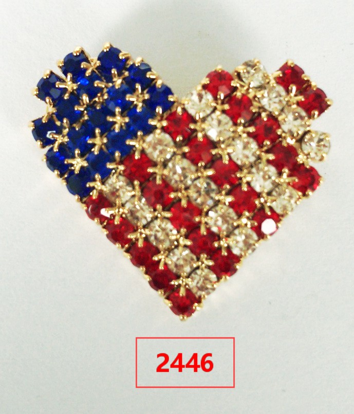 Heart series brooch