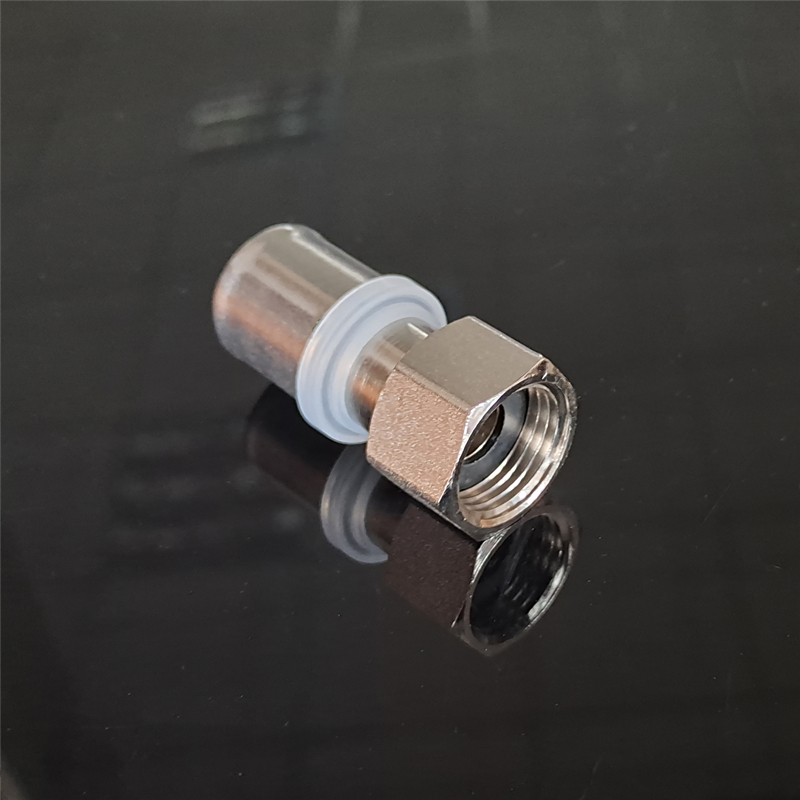 Brass Press Fitting Demountable Female Straight Union Nickel Plated