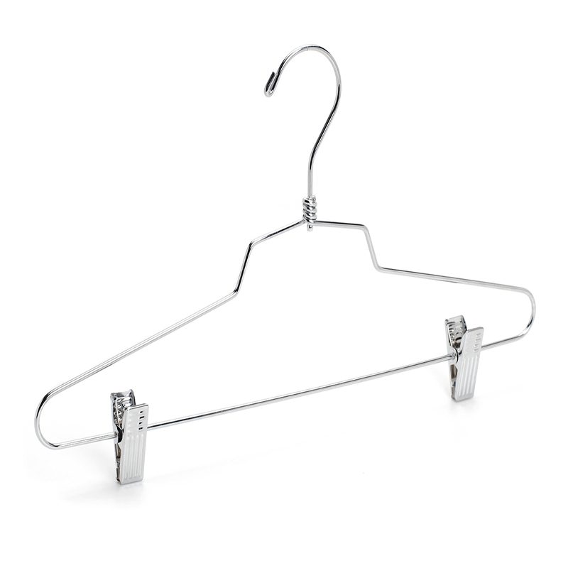Metal hanger with clips metal pants hanger