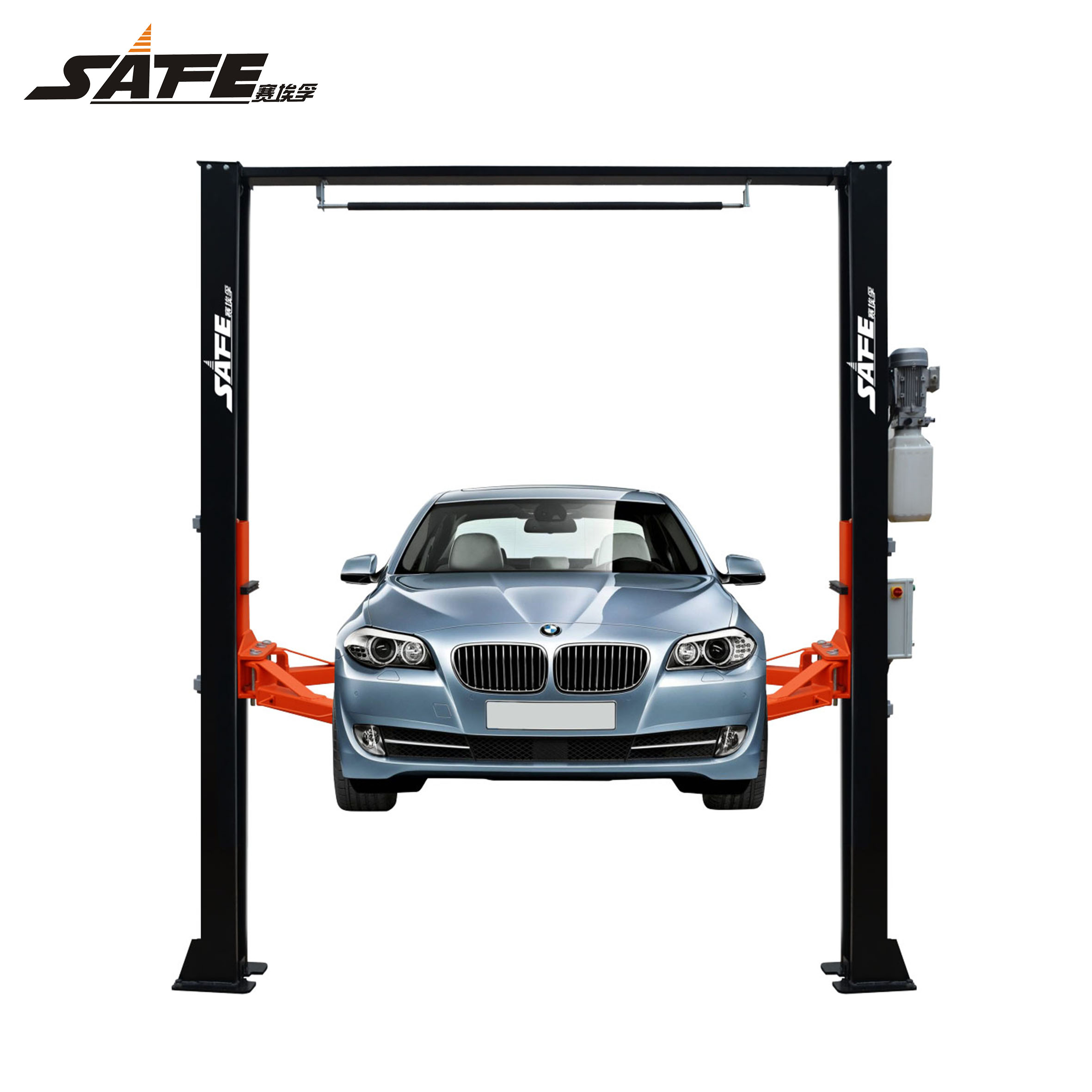 Electro-Hydraulic 2 Post Lift Clear Floor Type,Automatic Lock Release