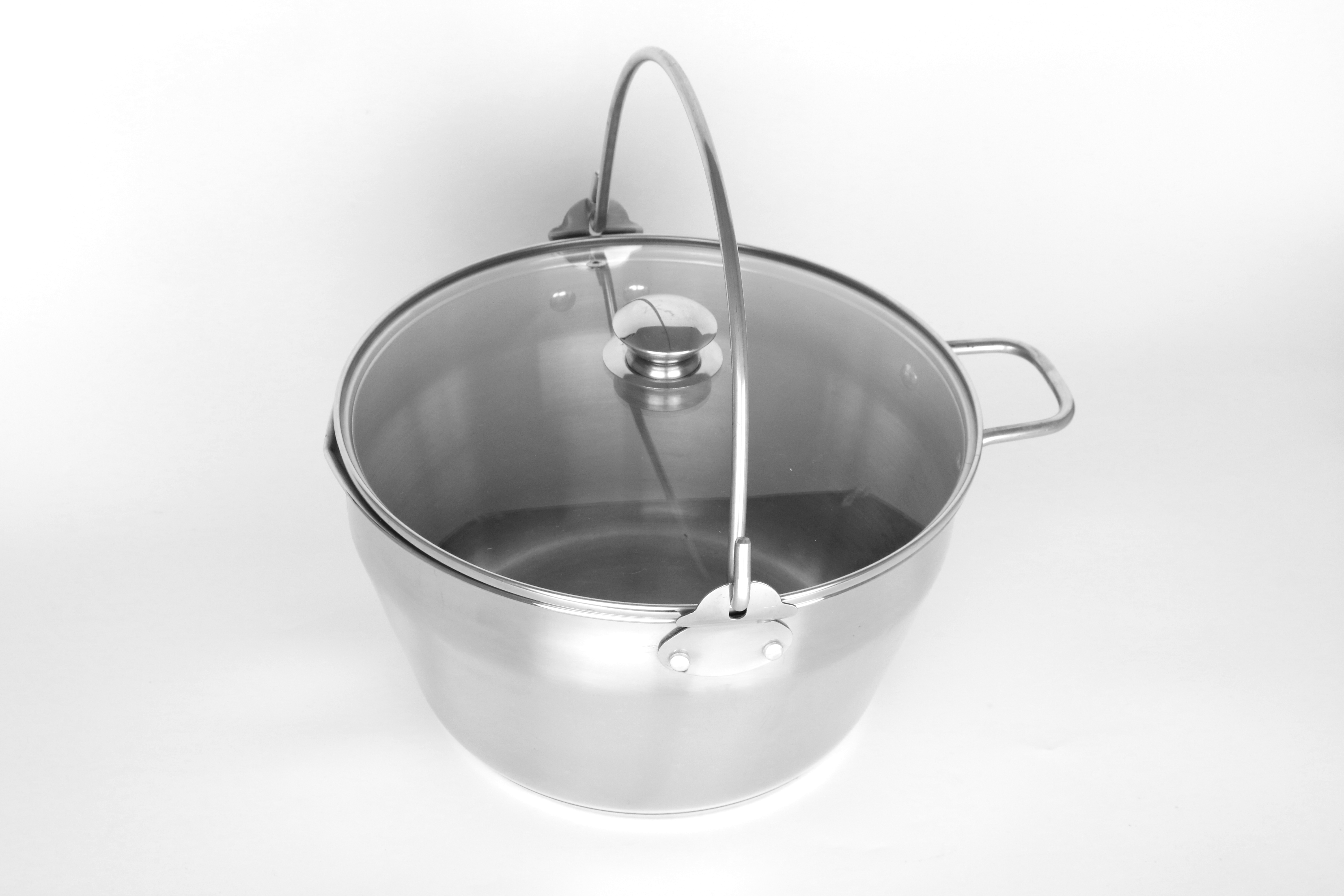 Stainless steel Jam Pot with glass lid