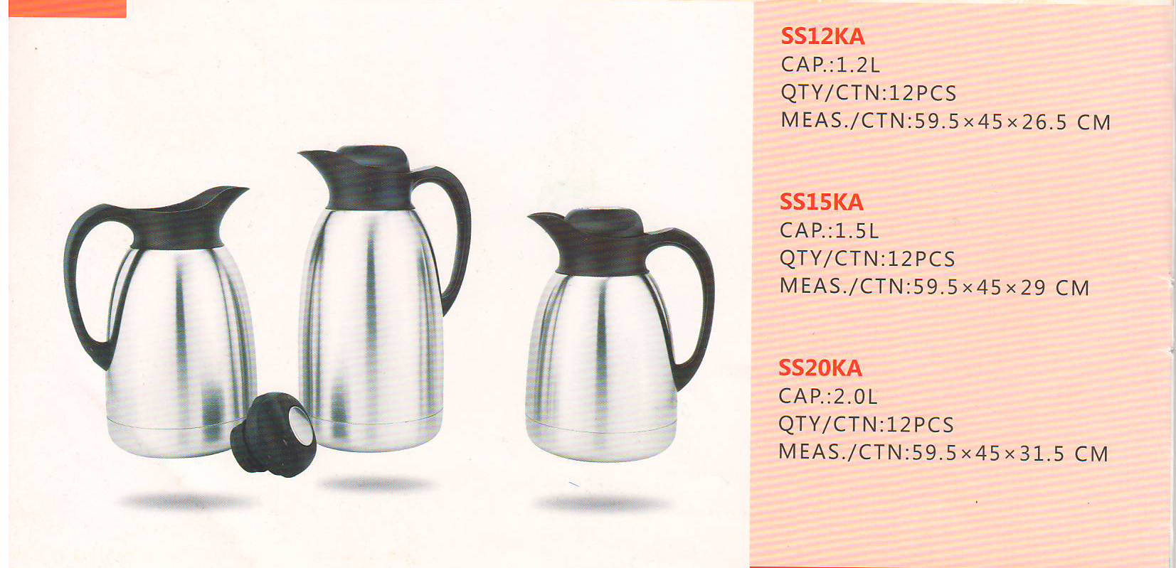 Vacuum Flask Ss12ka/15ka/20ka