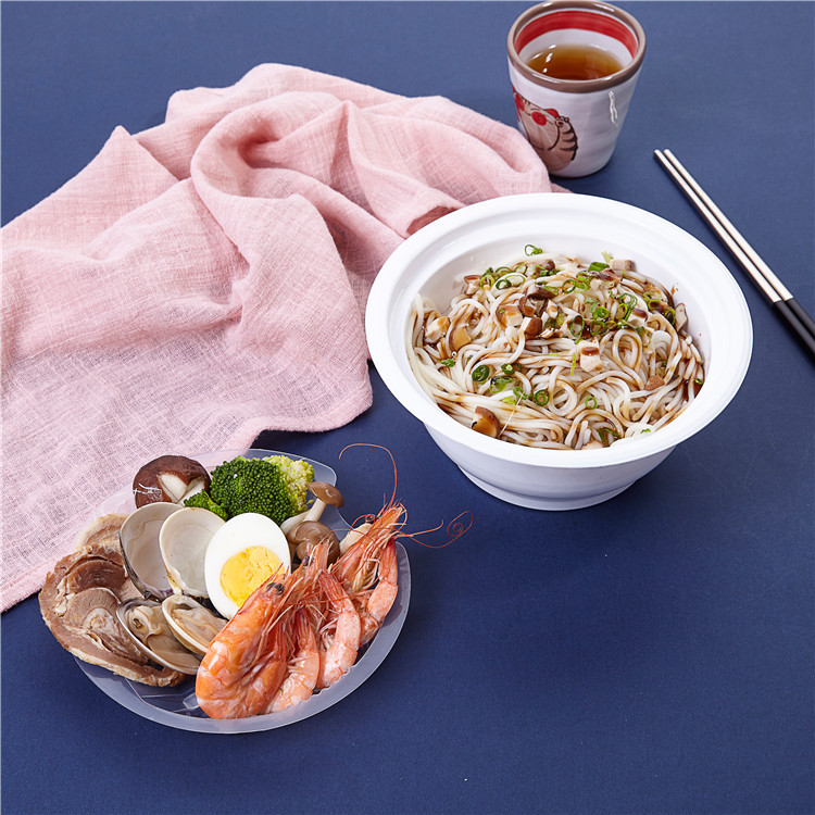 SM3-2117 Disposable Plastic Soup Bowl With Lid For Take Away