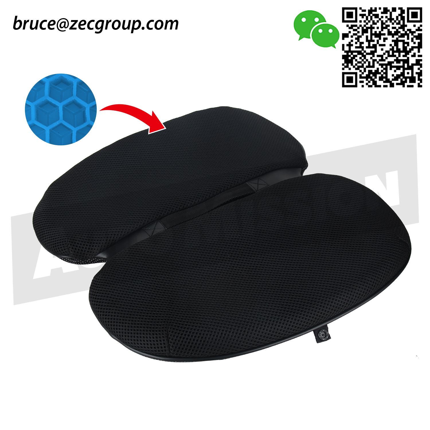 Gel seat cushion