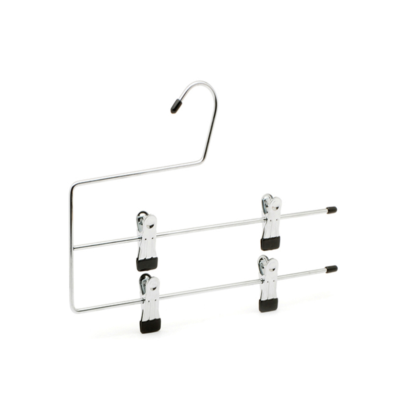 Metal hanger pants hanger 4 layers clips pants hanger towel hanger