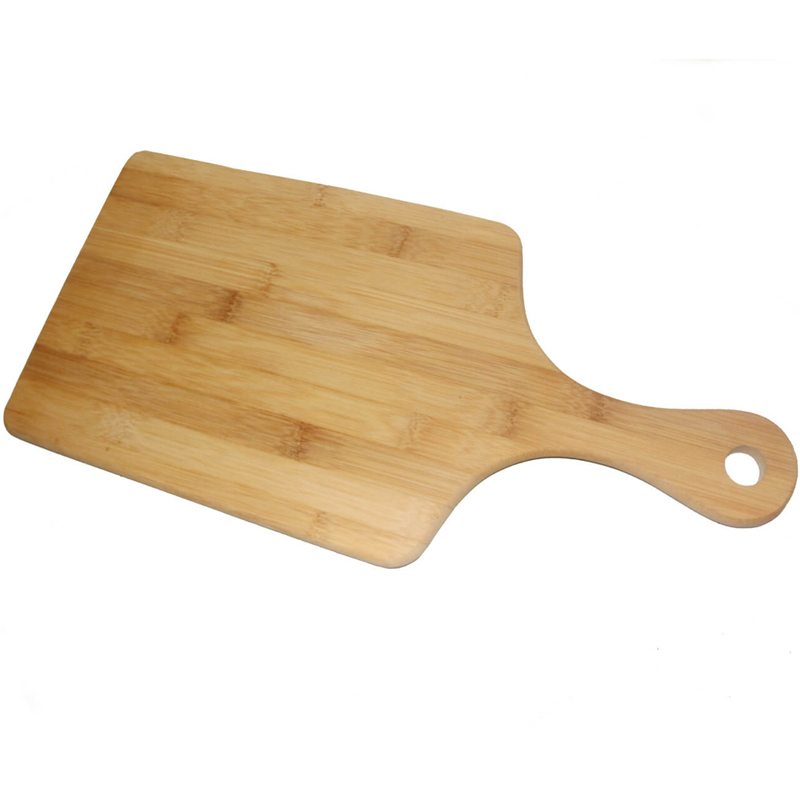 Organic Bamboo Paddle Cutting Board Pizza Cheese Board for Kitchen
