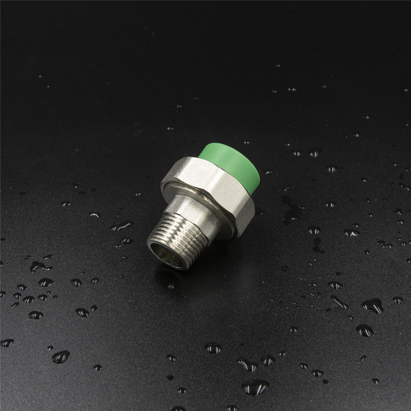 PPRmale nipple with brass