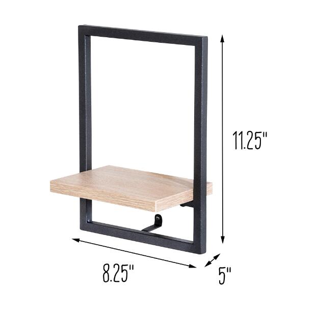 Small Vertical Floating Wall Shelf