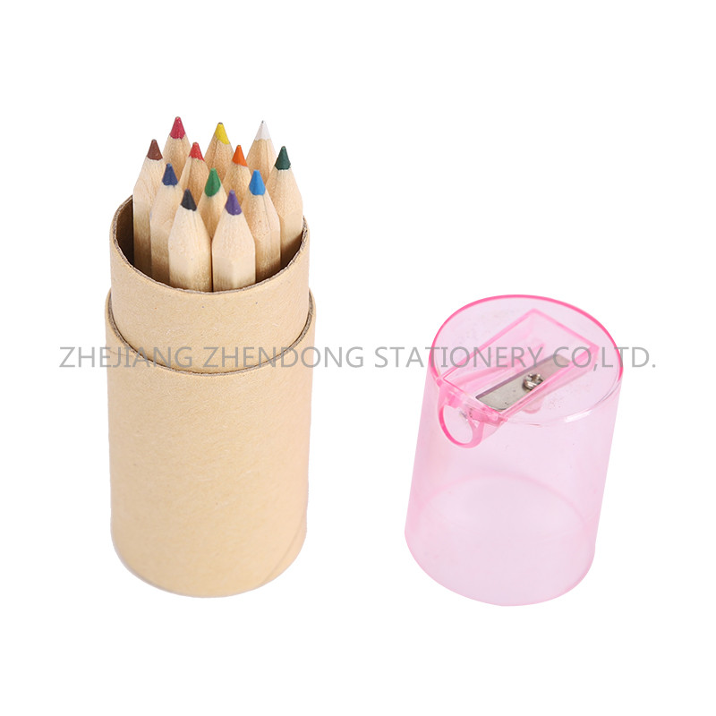 3.5"color pencil in paper tube