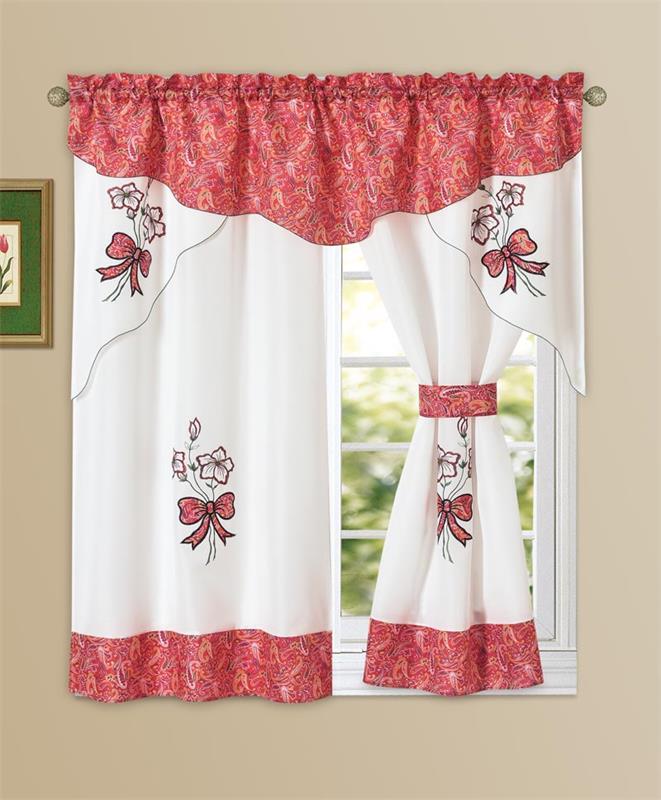 Kitchen Curtain Tier and Swag