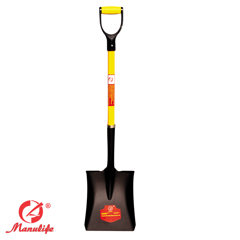 Fiberglass D-Handle Square Point Shovel HLS519FD