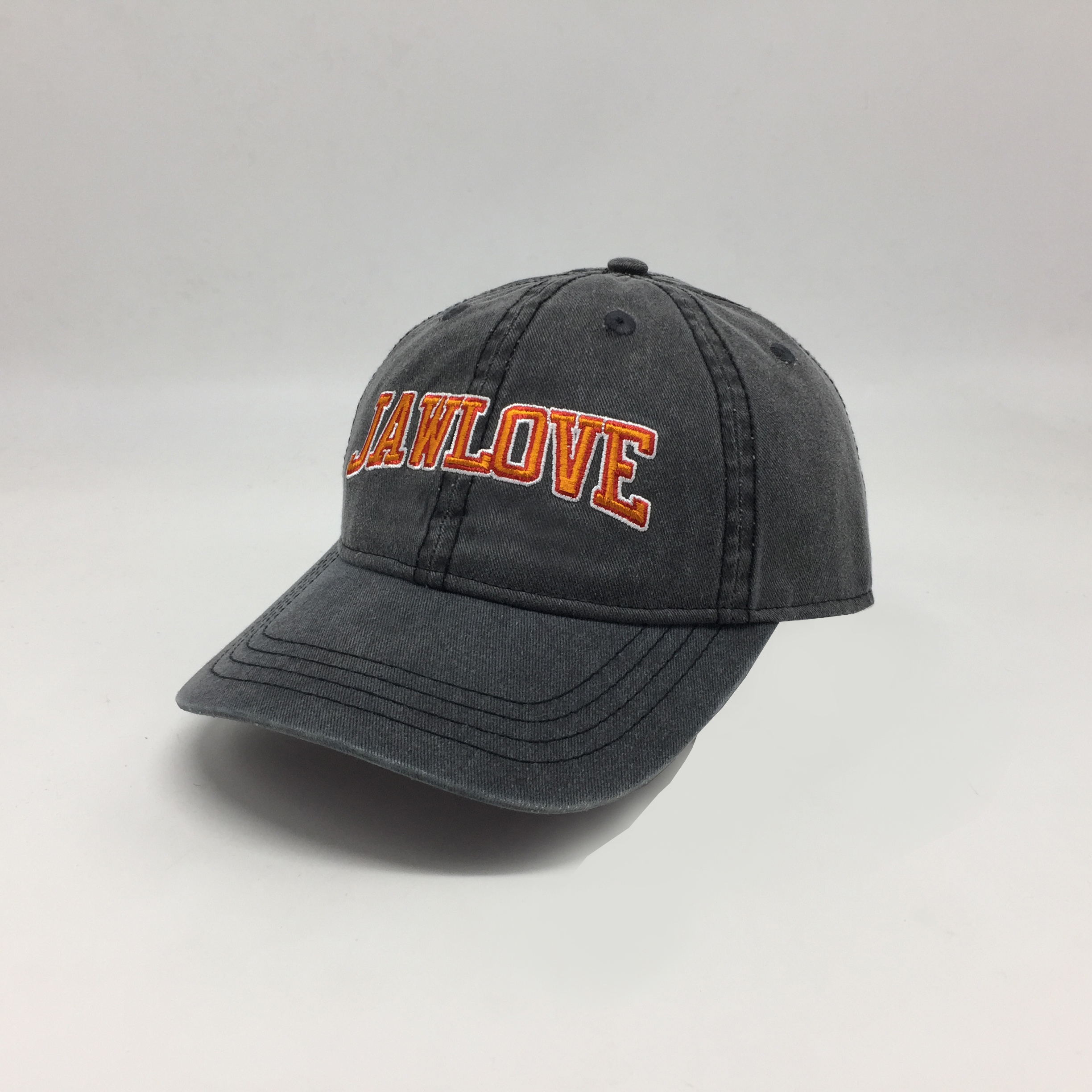 Custom 6 washer wrinkle fabric baseball cap