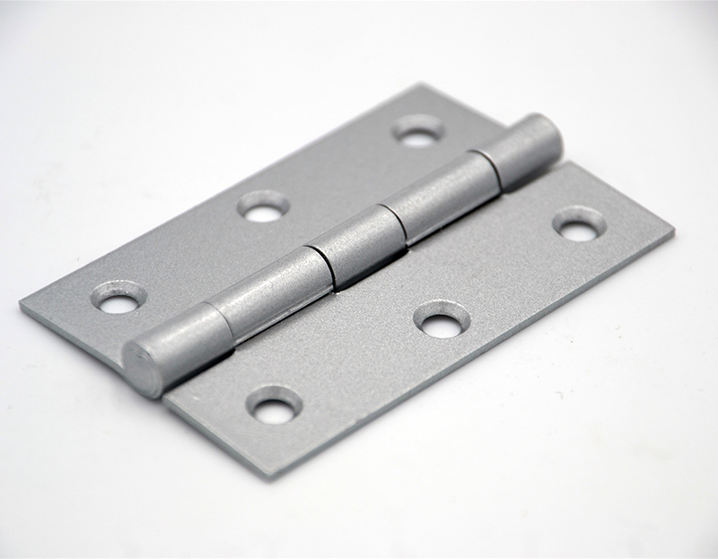 bright heavy steel hinge