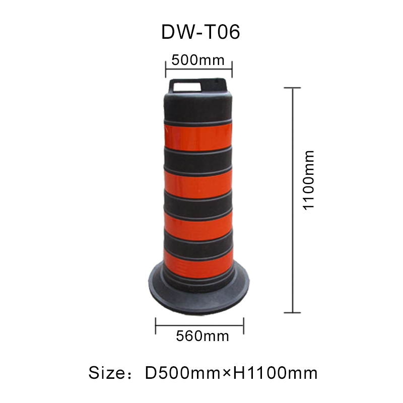 Stackable plastic barrier