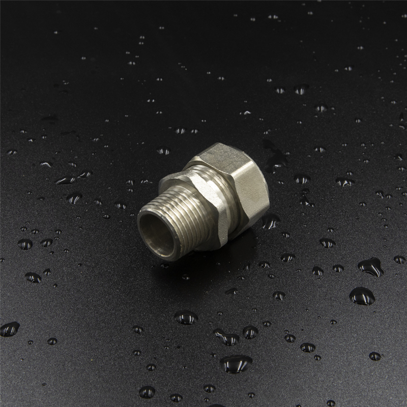 Brass Screw Fitting Male Straight Nickel Plated