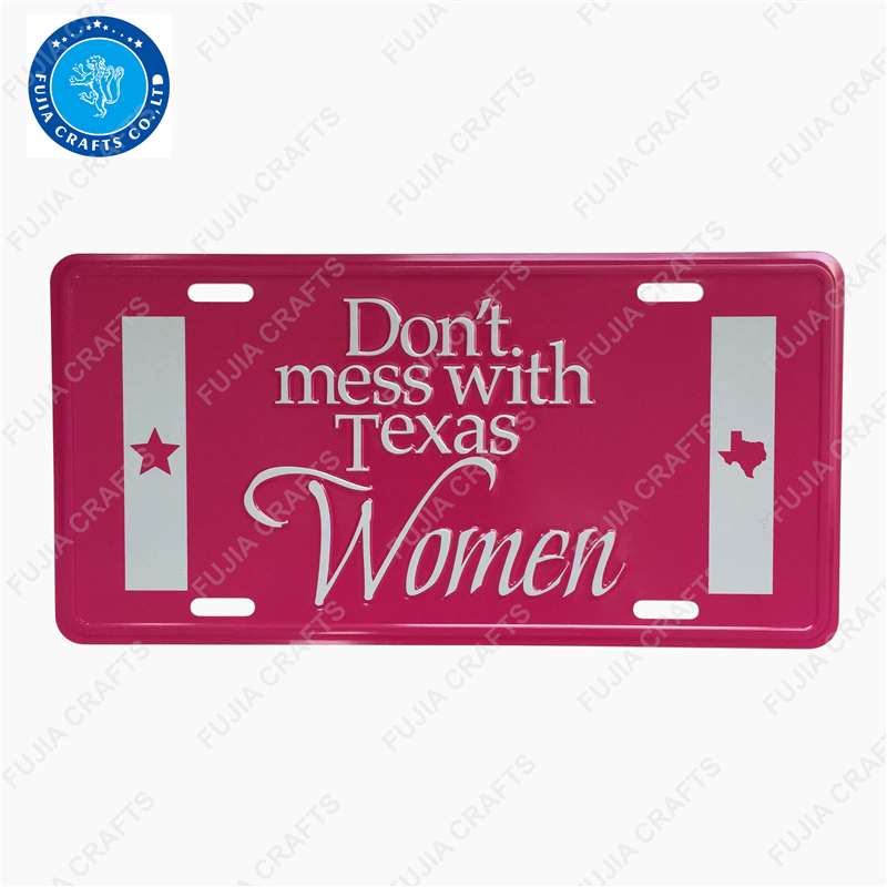 custom high quality cheap price printed aluminum car license plate