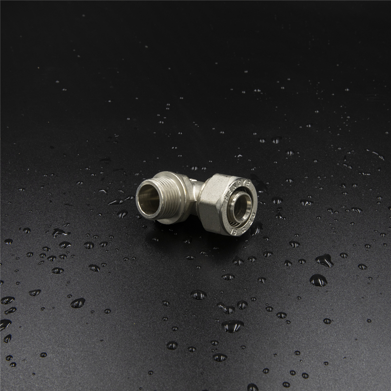 Brass Screw Fitting Male Elbow Nickel Plated
