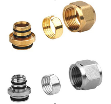 Brass Press Fitting Connector Core Polished Or Nickel Plated