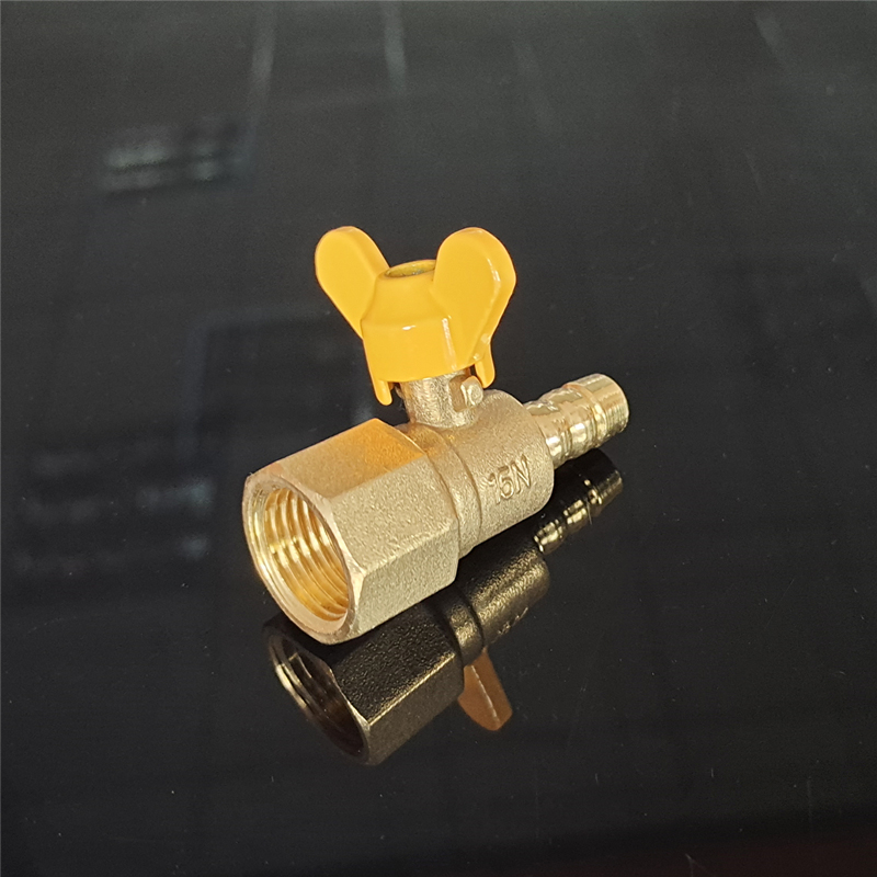 Brass Gas Valve Female Polished