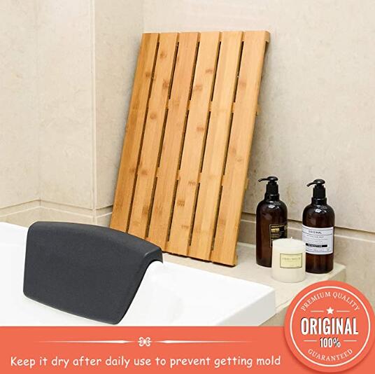Bamboo bathroom mat
