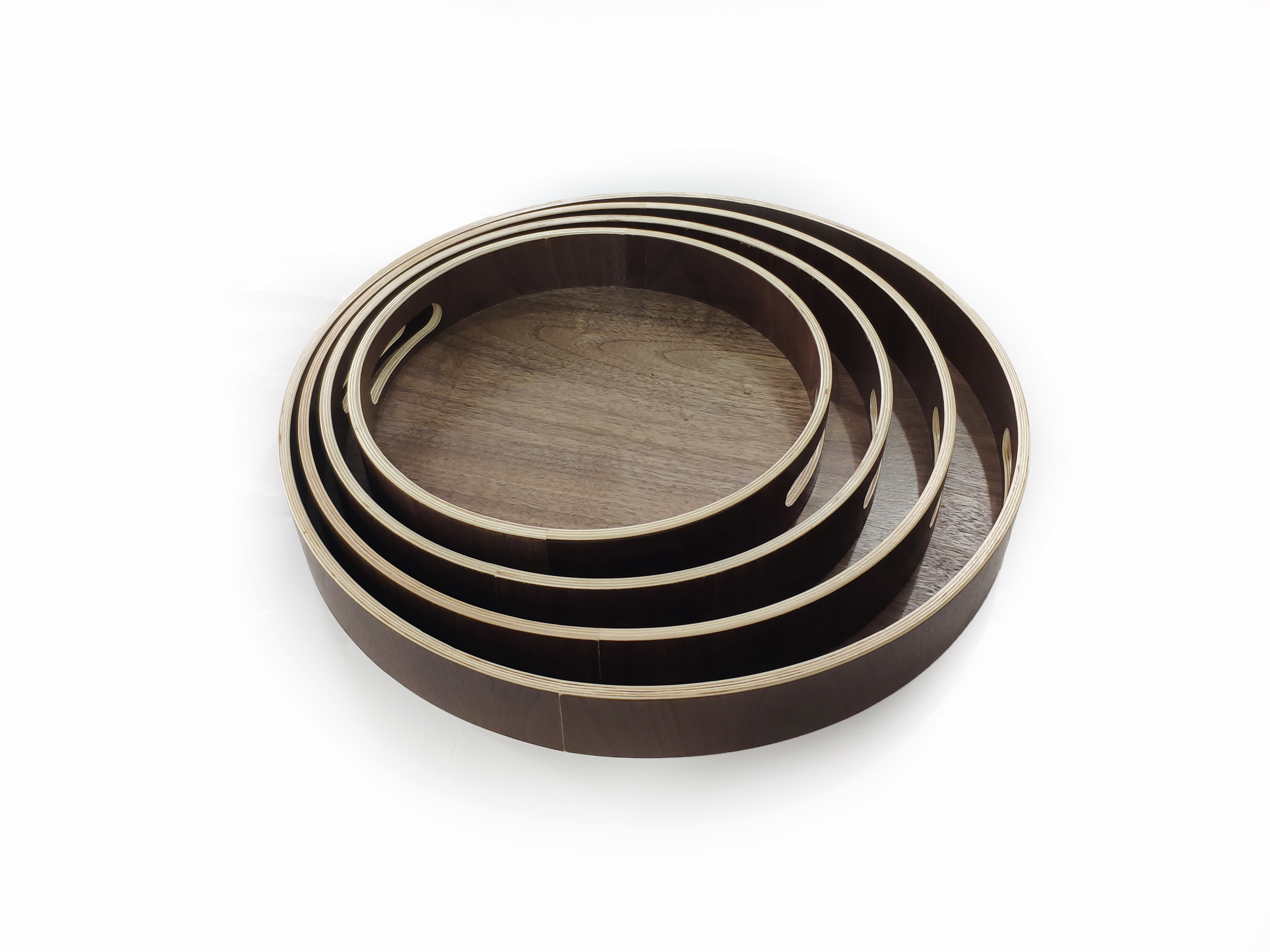 Ashtree Wood Tray-Round With Hole