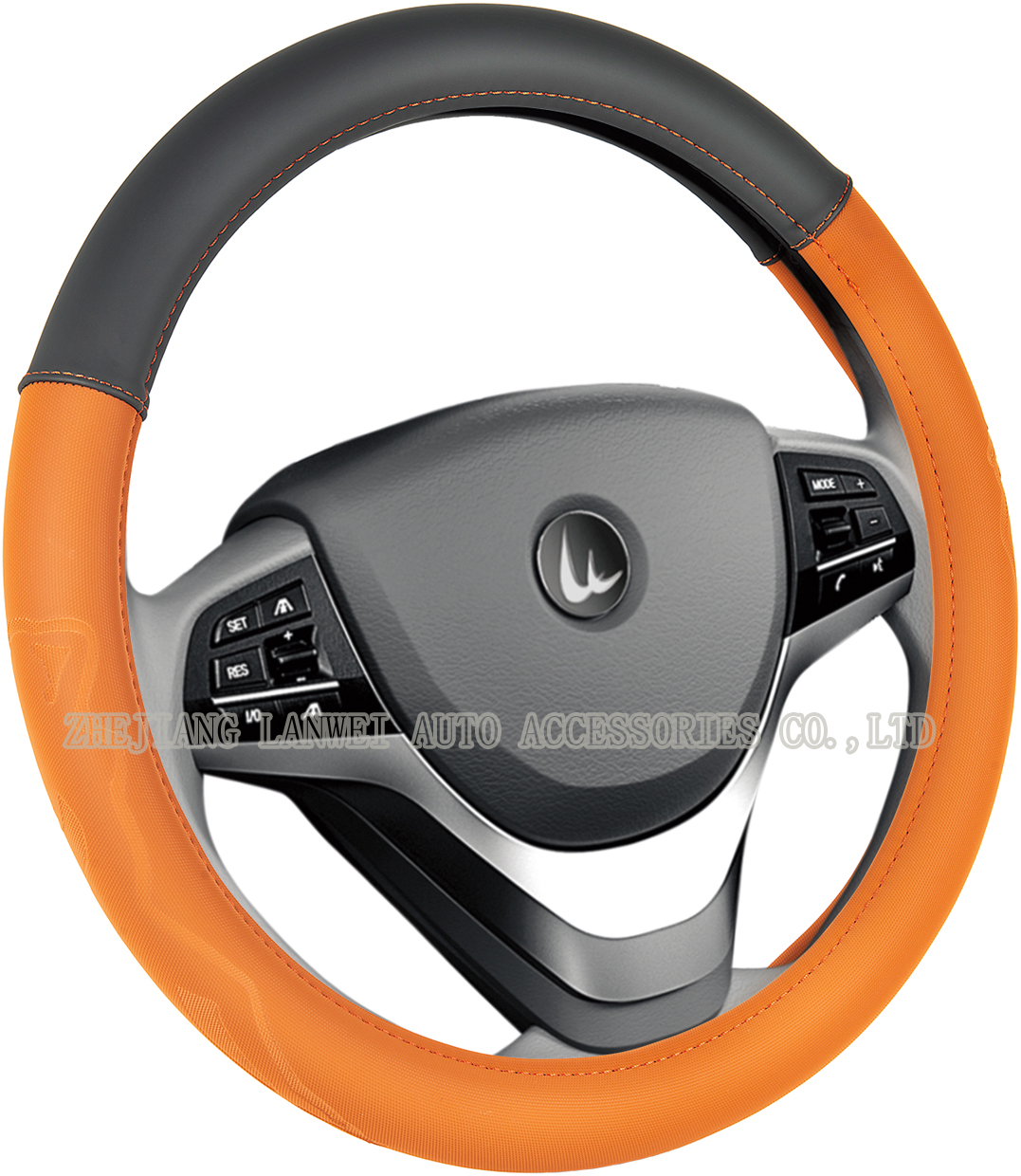 Universal Hot pressing car steering wheel cover with beauty logo