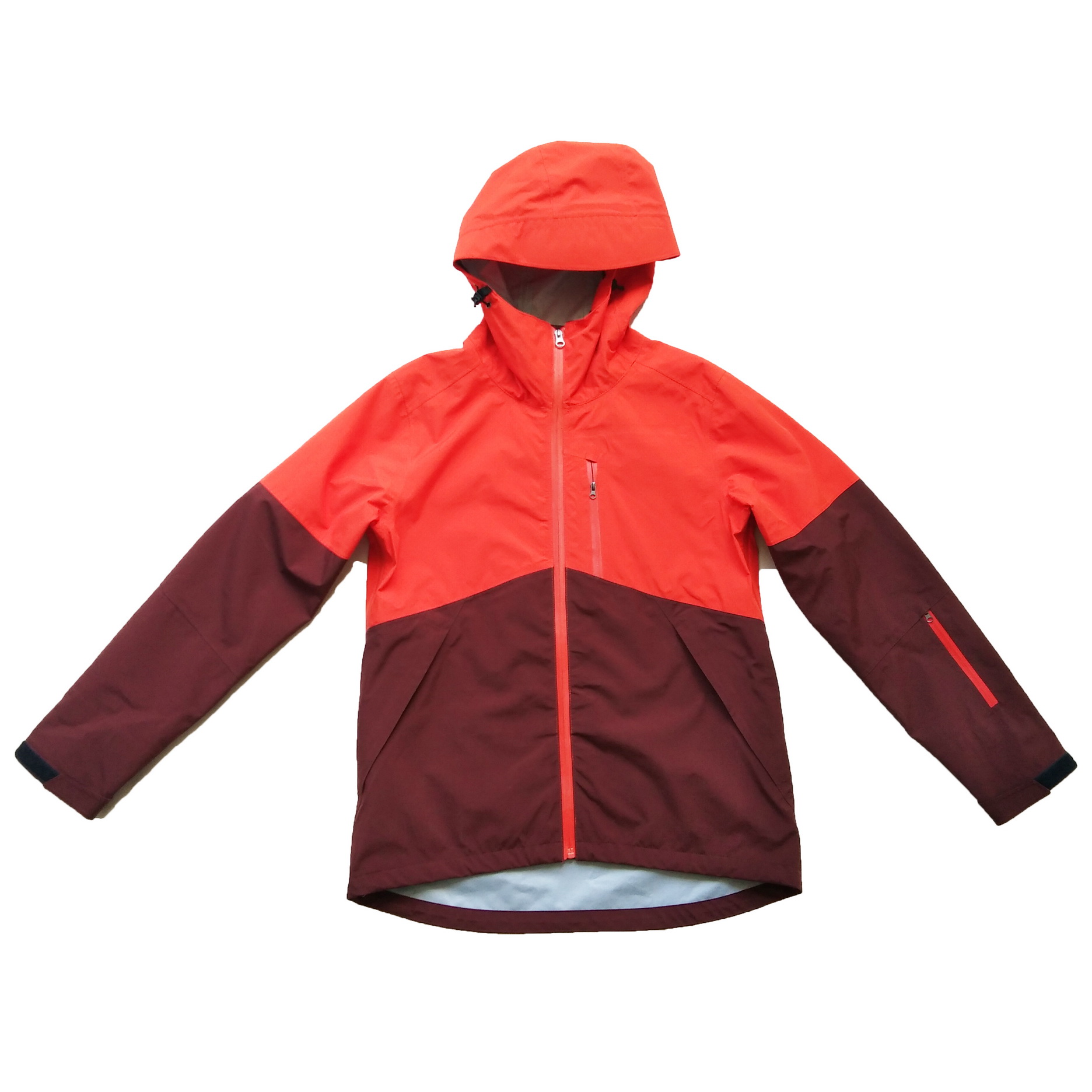Thin windbreaker jacket with hood