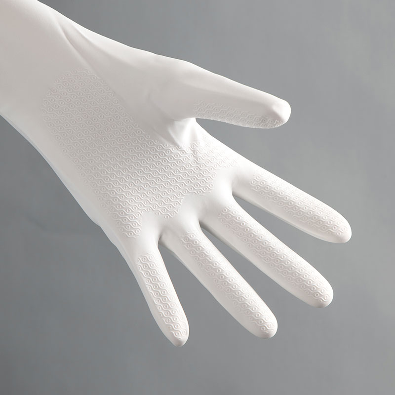 Plastic PVC waterproof dishwashing gloves reusable household gloves cleaning gloves