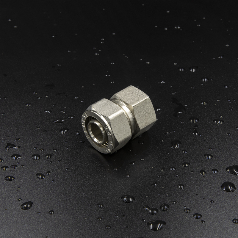 Brass Screw Fitting Female Straight Nickel Plated