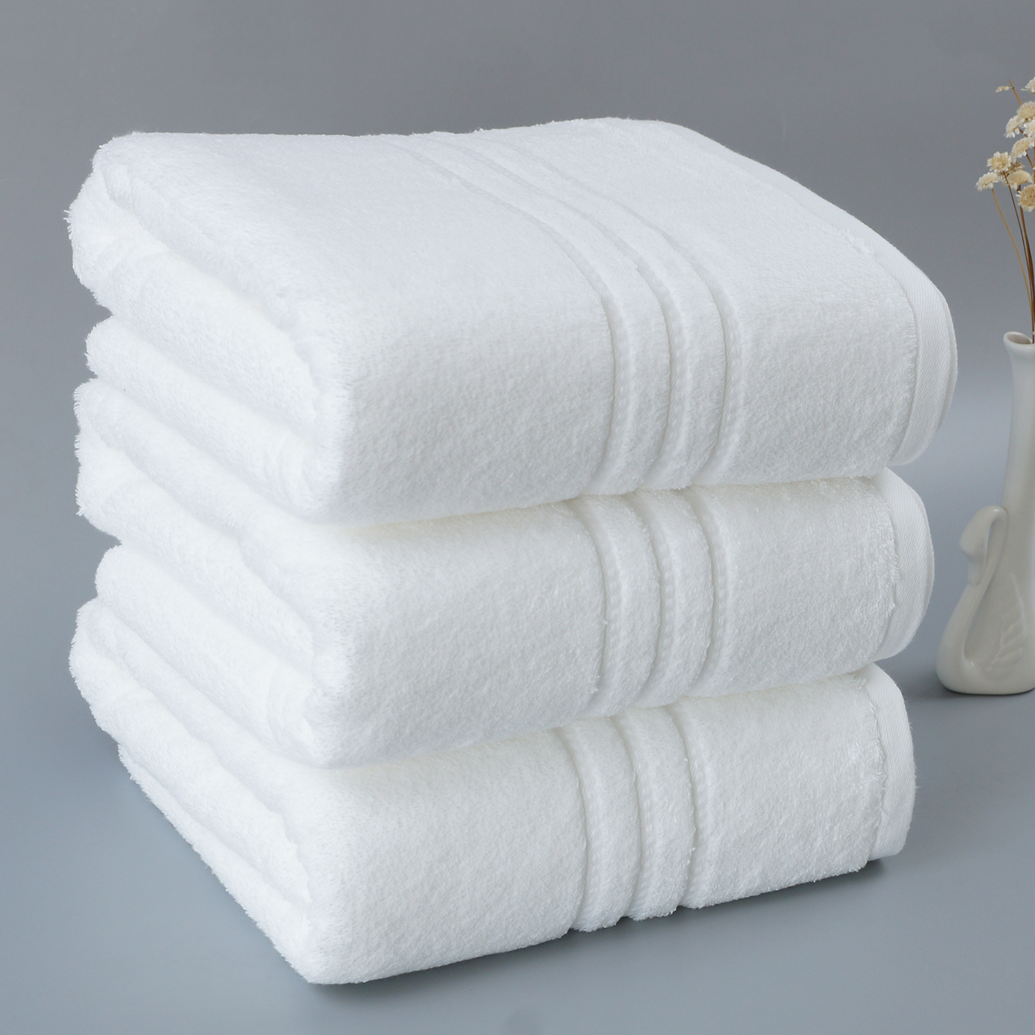Hot Sale 5 Star Hotel White 100% Cotton Bath Towel