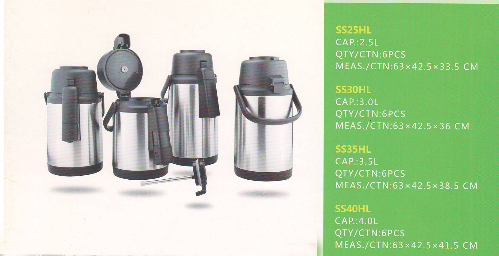 Vacuum Flask Ss25hl/30hl/35hl/40hl